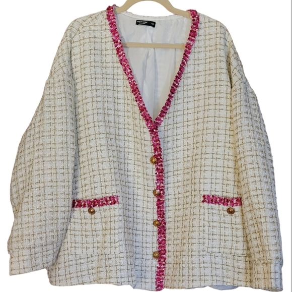 SHEIN Jackets & Coats New Confetti Boucle Jacket Poshmark